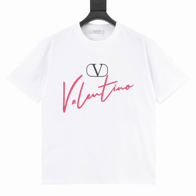 Valentino Valentino Vltn 25Ss V Logo Red Signature Print Short-Sleeve T-Shirt Lu