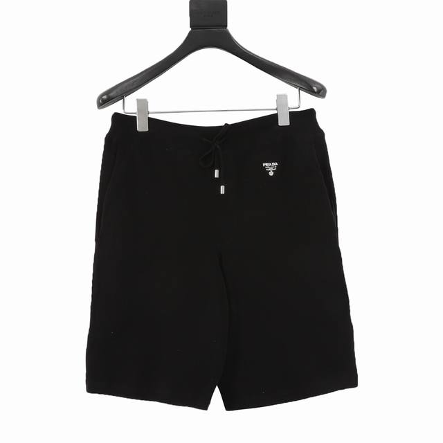Prada Anagram Embroidered Drawstring Shorts, Authentic Purchased For 3239, Made