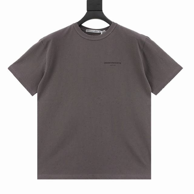 Alexander Wang Alexander Wang 25Ss Full Star Full Diamond Heat-Pressed Short-Sle