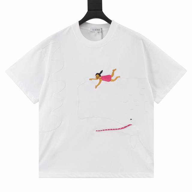 Loewe Loewe Collaboration With Japanese Artist Suna Fujita Whale Girl Embroidere