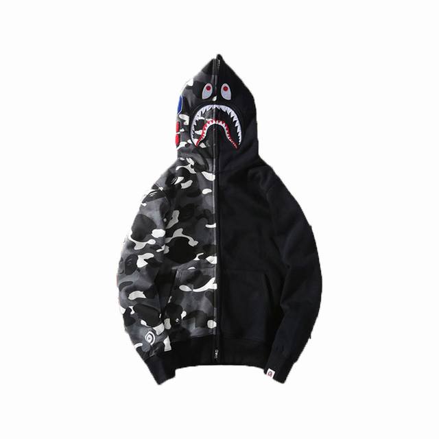 New Arrival High Version Bape Glow-In-The-Dark Starry Sky Patchwork Hooded Zippe