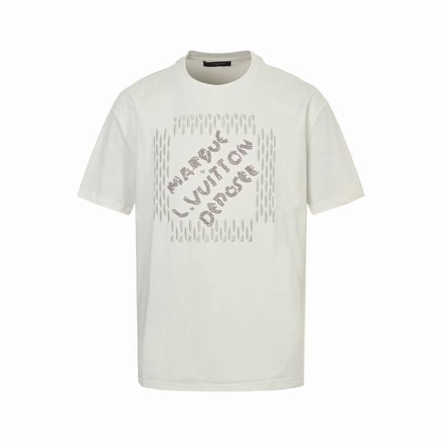 Louis Vuitton 24Ss Beaded Letter Embroidered Short-Sleeve Authentic 0 Purchase,