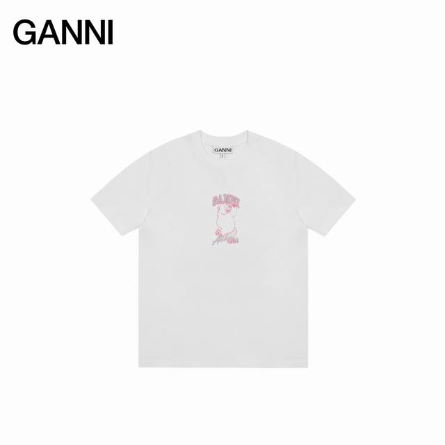 Ganni25Ss Smiling Bear Print Short-Sleeve If You Haven't Heard Of Ganni From Cop