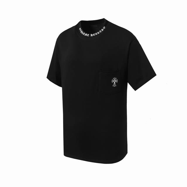 High-End Chrome Hearts Cross Heart Sanskrit Cross Print Short-Sleeve T-Shirt!Sma