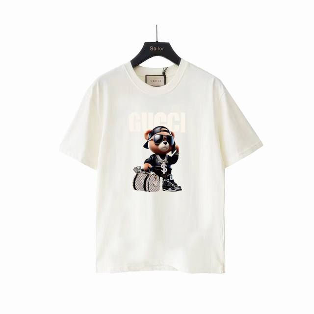Actual Photos + Size Chart Gucci Gucci Money Boss Social Bear Letter Print Logo