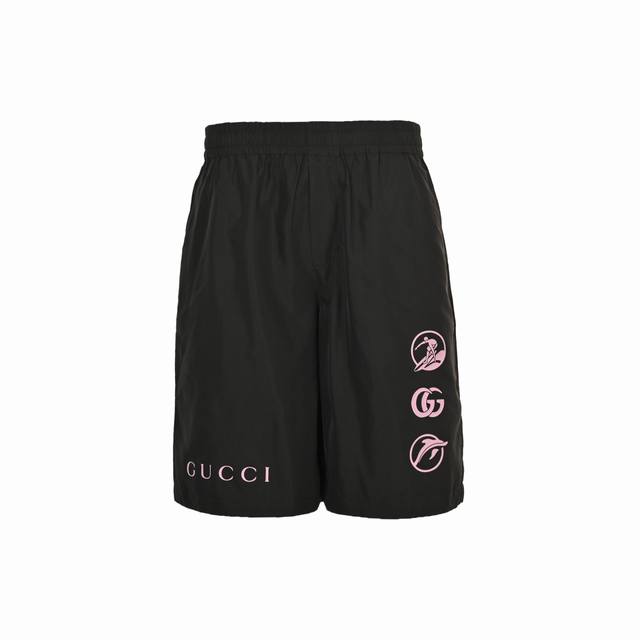 Gucci Gucci 25Ss Ski Logo Color-Block Shorts Custom-Made Lyocell Fabric, 3D, Imp