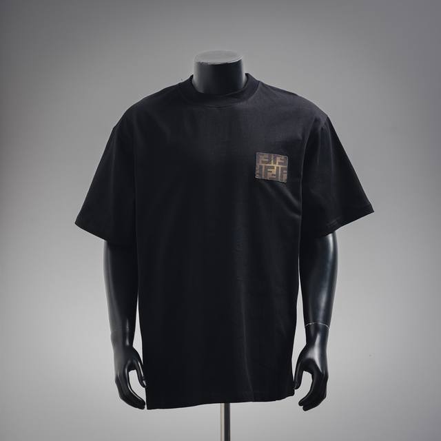 Fendi 25Ss Gradient Ff Logo Short-Sleeve T-Shirt. Custom High-Count, High-Densit