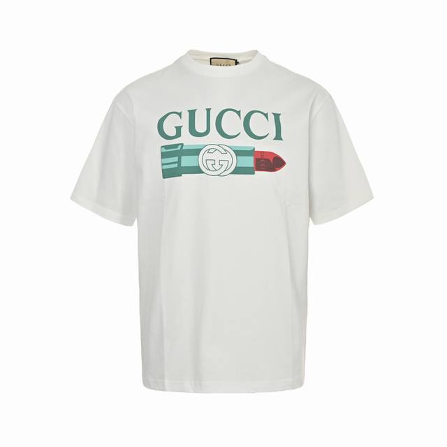 Gucci Gucci 23Ss Lipstick Print Short-Sleeve T-Shirt Gucci New Lipstick T-Shirt,
