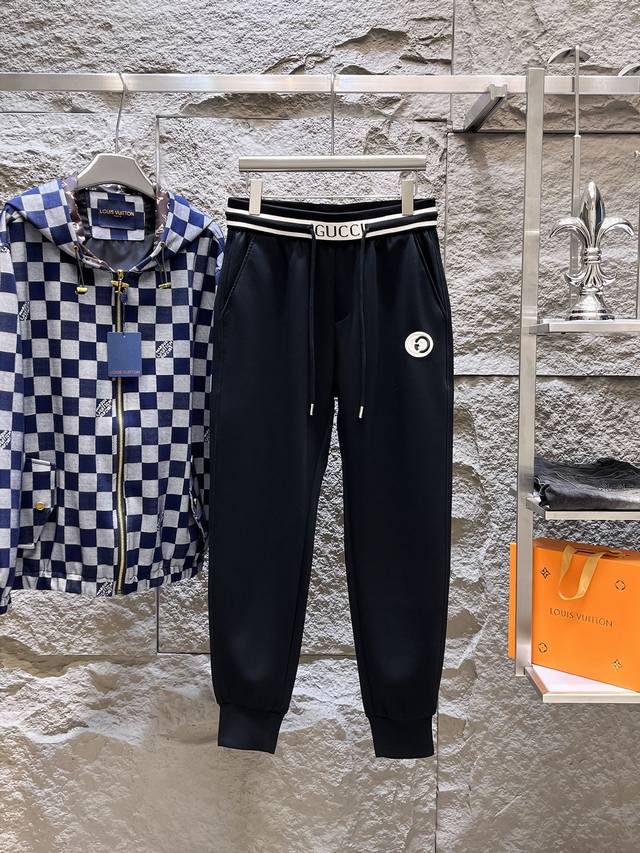 Gucci Top-Tier Product 2025 Early Spring New Casual Pants! Available On The Offi