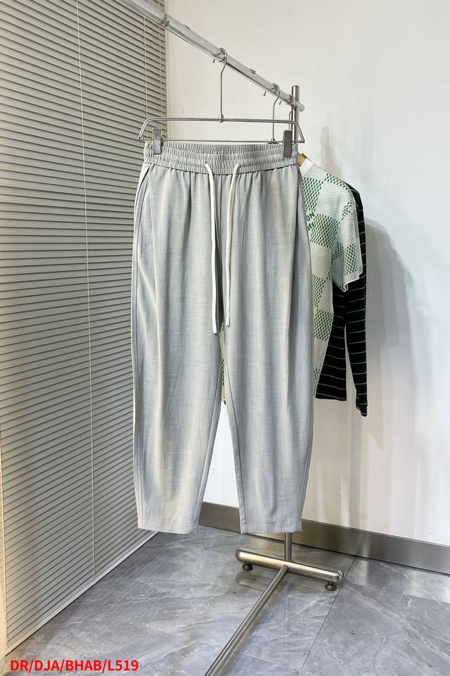L519 Dr. Dior Hemp-Style Tencel Relaxed-Fit Pants ~ Summer-Ready, Wrinkle-Resist