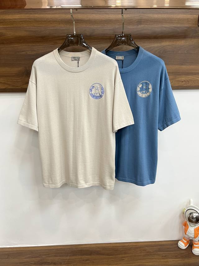 Featured Dior Exclusive Autumn New Arrival Dior Fashion Round Neck Short-Sleeve