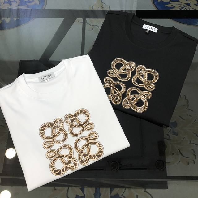 L*Ewe Luo Yiwei 2025 Spring/Summer New Arrival Men's Round Neck Short-Sleeve T-S