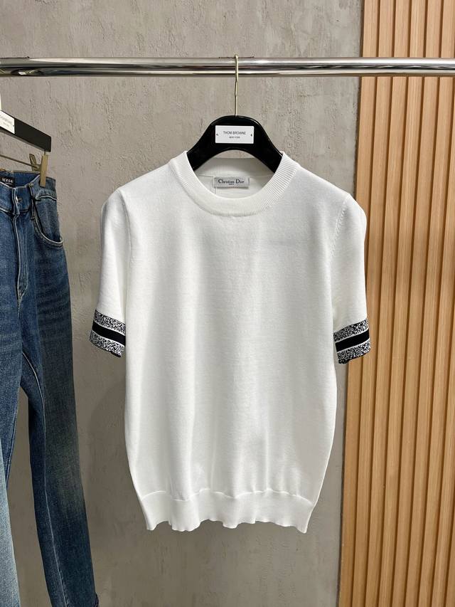 Dior 2025 New Casual Knit Short-Sleeve Shirt, Urban Fashion With A Simple And Re