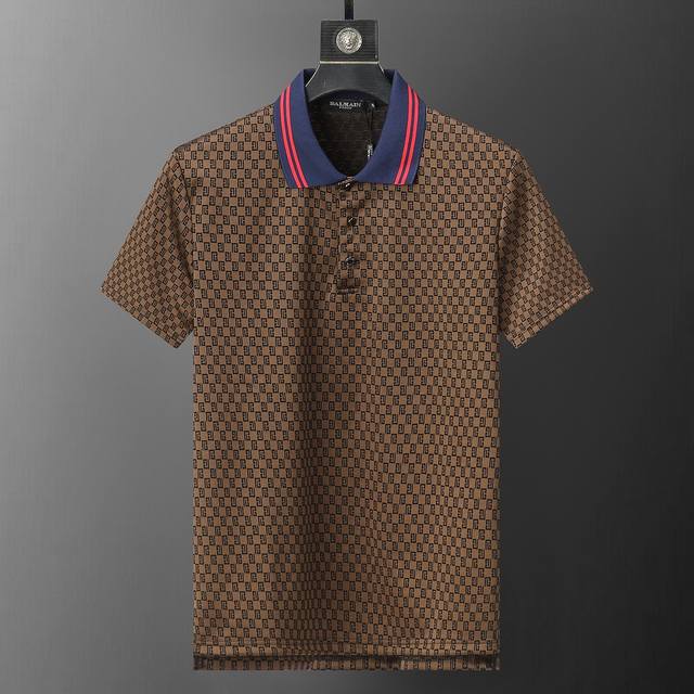 Balmain Balmain New High-Quality Collared Polo Shirt, Metal Logo Buttons, Exquis