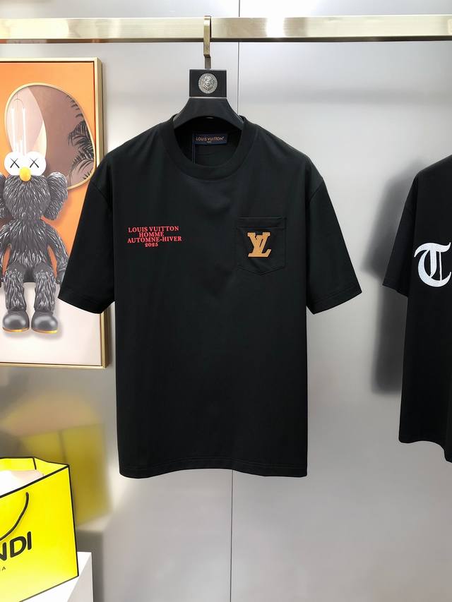 Louis Vuitton 2025 Spring/Summer New Arrival Authentic Men's Round Neck Short-Sl