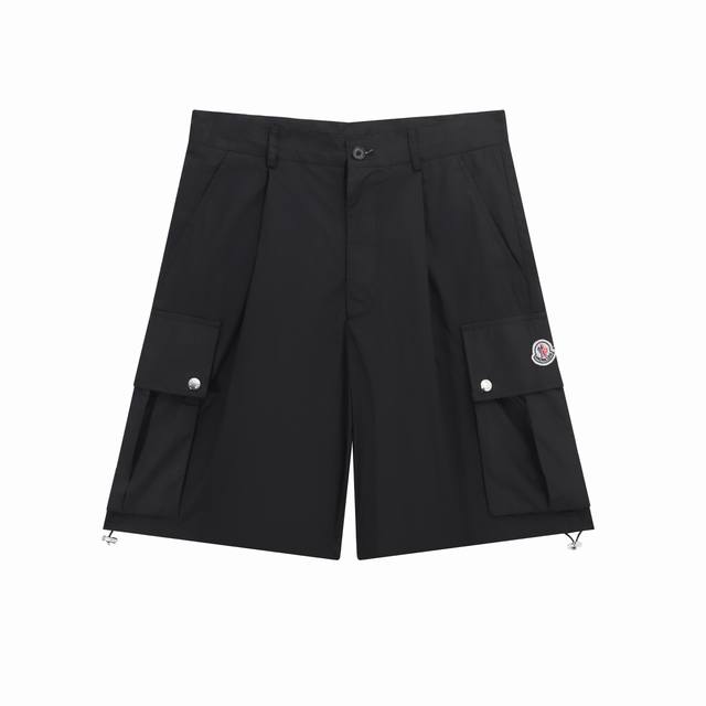 D New Moncler 25Ss Men's Straight-Leg Workwear Shorts These Shorts Are Made From