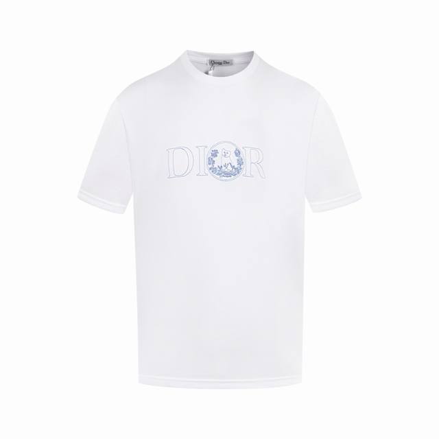 D] White Background Image D05 Dior Dior Short-Sleeve T-Shirt Official Website Ma