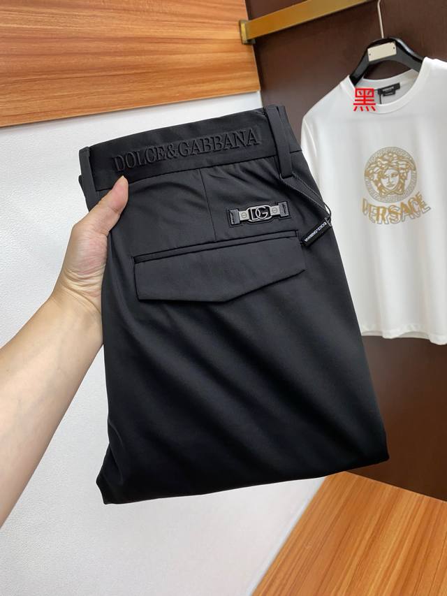 Dg 2025 Spring/Summer New Arrival Men's Casual Suit Pants, Business Straight-Leg