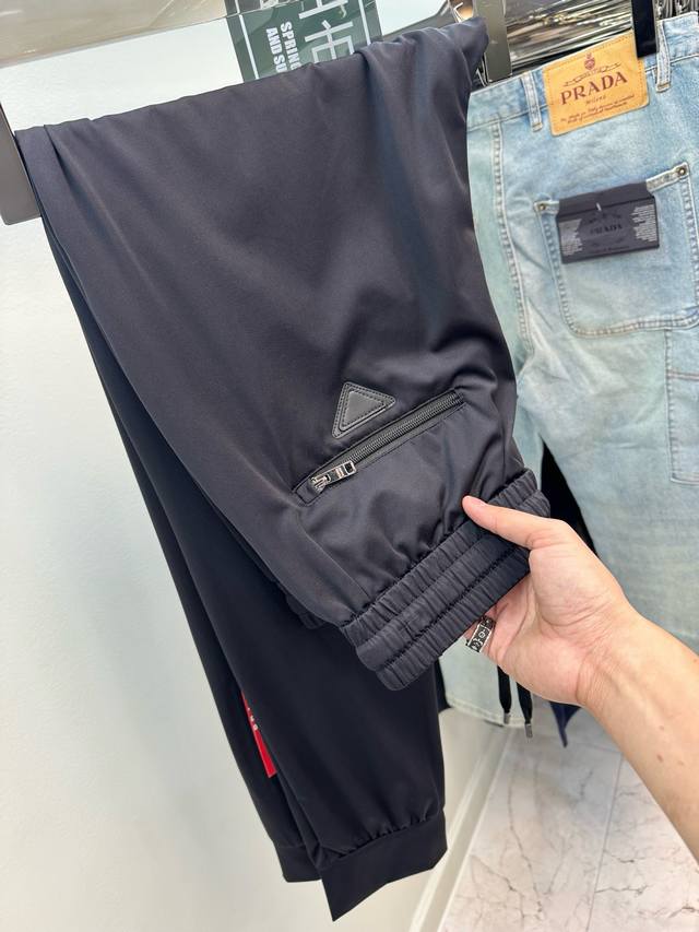 Prada New Spring/Summer Collection Ultra-Smooth Lightweight Casual Sweatpants Wi