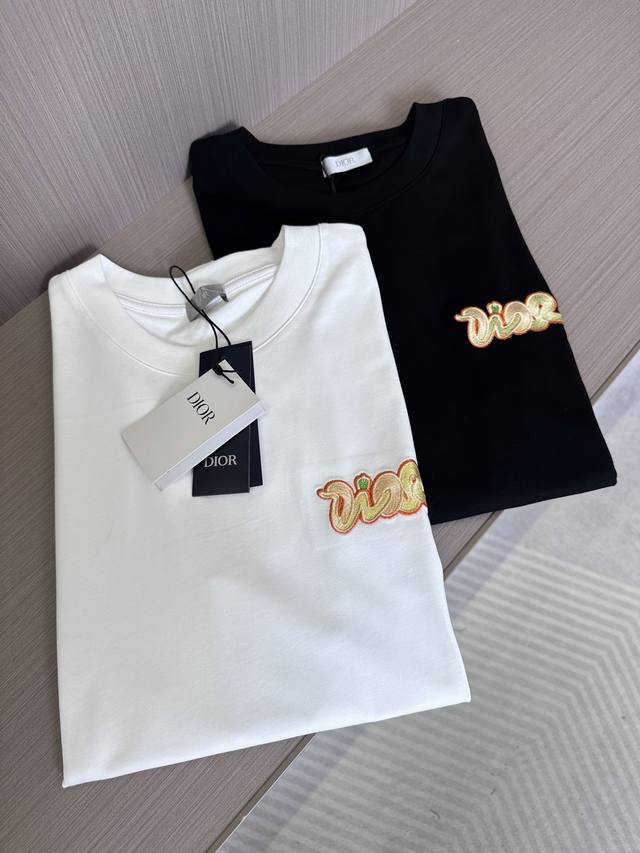 Cd Di Jia 2025 Spring/Summer New Arrival Snake-Shaped Letter Embroidered Casual