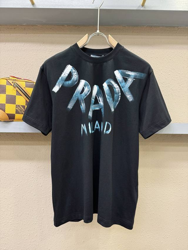 Prada 2025 New Arrival Short-Sleeve Shirt! Authentic Custom Fabric With A Soft F