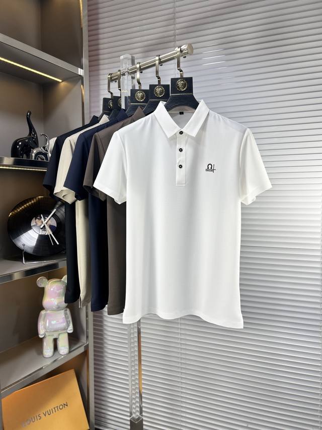 Fe*Ferragamo Ss25 Summer New Arrival Collared Polo Shirt Made From High-Quality