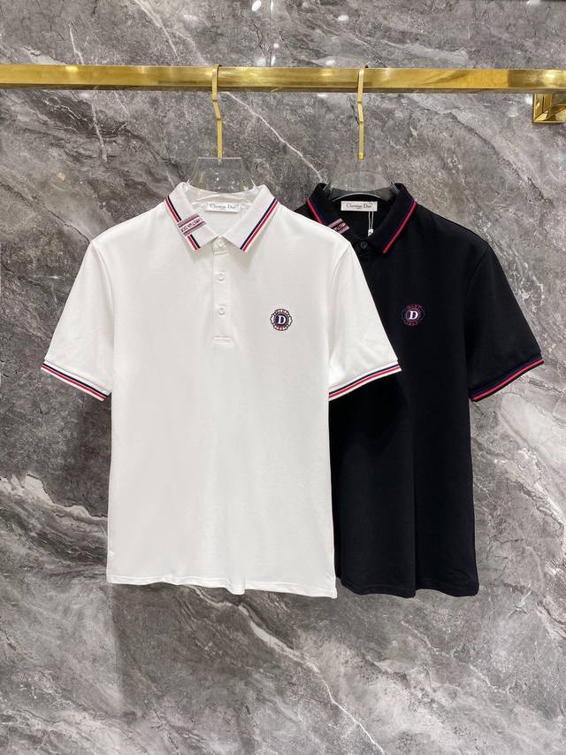 Dior 25Ss New Spring/Summer Short-Sleeve Collar T-Shirt Polo, Highest Version Cu