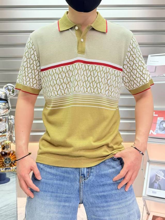 Valentino - 2025Ss Snake Year Spring/Summer New Polo Neck Short-Sleeve Series. M