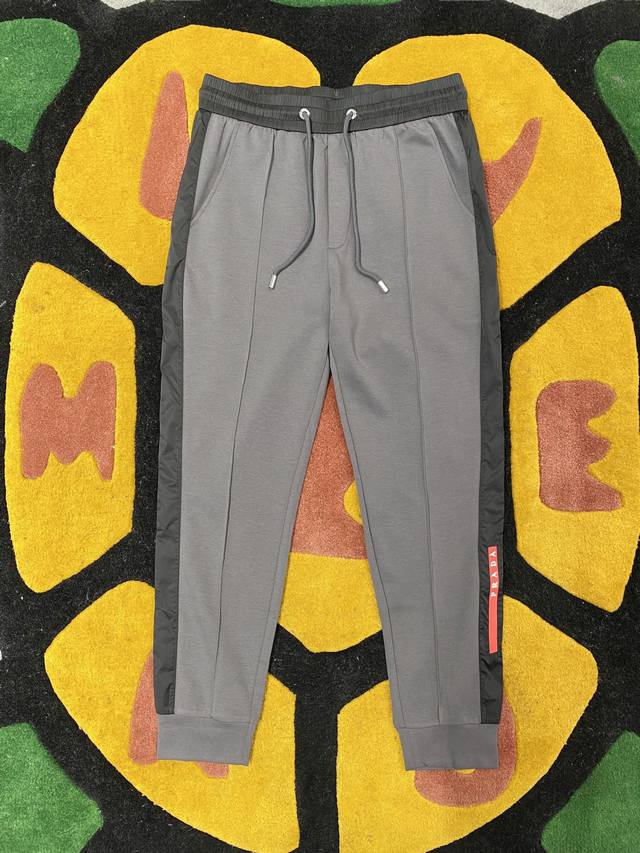 Prd 2025Ss Spring/Summer New Casual Pants Classic Red Label Logo, Perfect Hardwa
