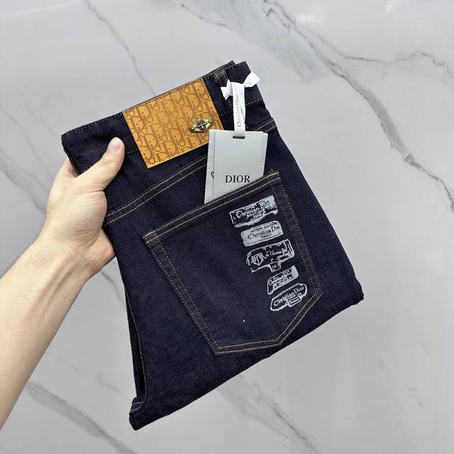 Dior*Dior High-End Custom-Made, 2025 Early Spring Latest Denim Pants, Available