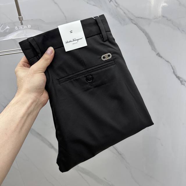 Ferragamo 2025 Spring/Summer New Casual Pants, Official Website Simultaneous Rel
