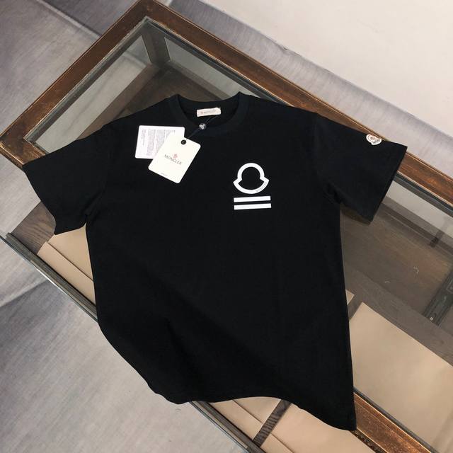 A Mon*Cler 2025 New Men's Round Neck Short-Sleeve Couple T-Shirt! High-Quality,