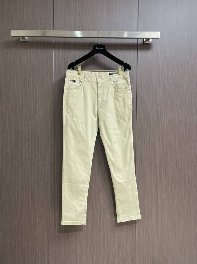 Dolce Gabbana 2025 Ss New Casual Pants, Made From Stretchy Cotton Fabric For Ult