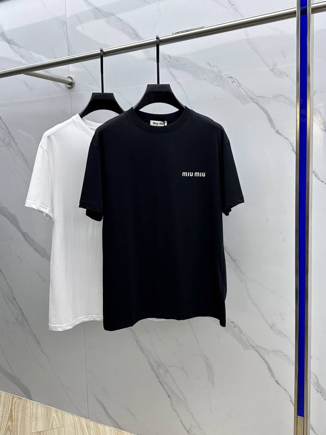 Miu*Miu 2025 Spring/Summer New Arrival Exclusive Store Latest Short-Sleeve Round