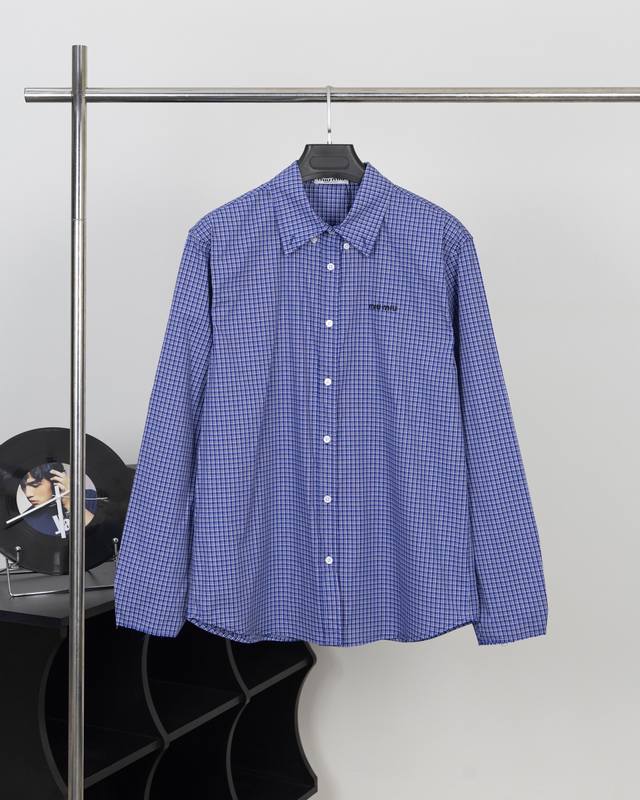 Style Number M04 Miumiu's Latest High-End Version, Lightweight Checkered Collar