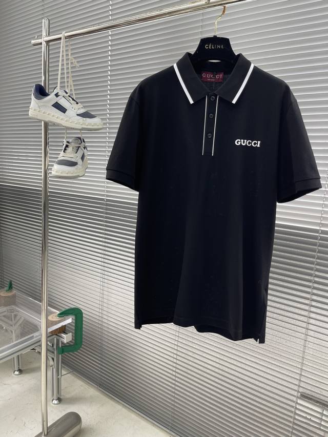Cucc 25 Early Spring New Arrival Polo Shirt Color-Block Men's Collared Polo Shir