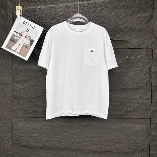 Top Version Crocodile 2025 New Pocket Embroidered Crocodile Logo Couple's Short-