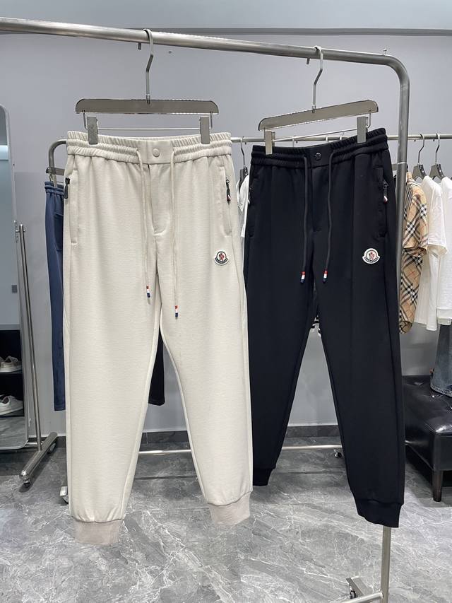 Mon25Ss Spring/Summer New Arrival Striped Cotton Drawstring Cuffed Sweatpants, M