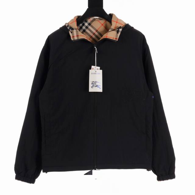 Burberry Bbr Diamond Quilted War Horse Double-Sided Hooded Jacket Outerwear Back
