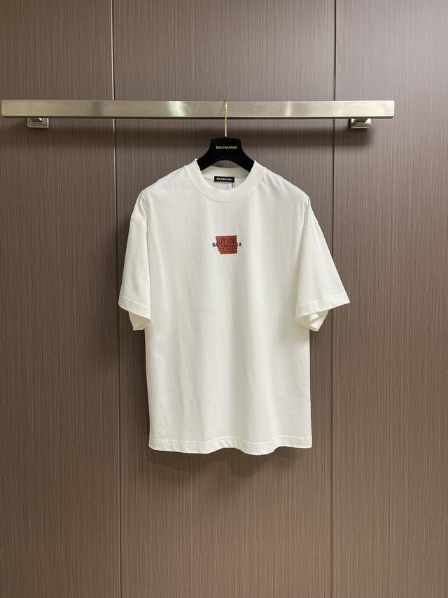 Balenciaga 202Ss New Silicone Sticker T-Shirt Silicone Sticker Design Simple Des