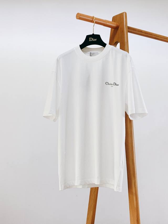Dior Homme Dior Jie Ao Small Hole Print Logo T-Shirt Classic And Casual.Crafted
