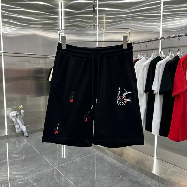 Low Roewe 2025 Spring/Summer New Arrival Logo Embroidery Unisex Shorts M L Xl Xx