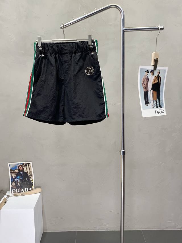 Gucci Exclusive New Casual Shorts High-End Version! Custom Fabric From The Bouti