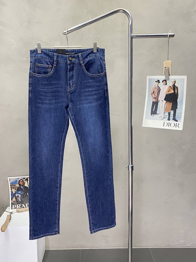 Louis Vuitton Exclusive New Premium Denim Pants! Custom-Made Fabric For High Bre