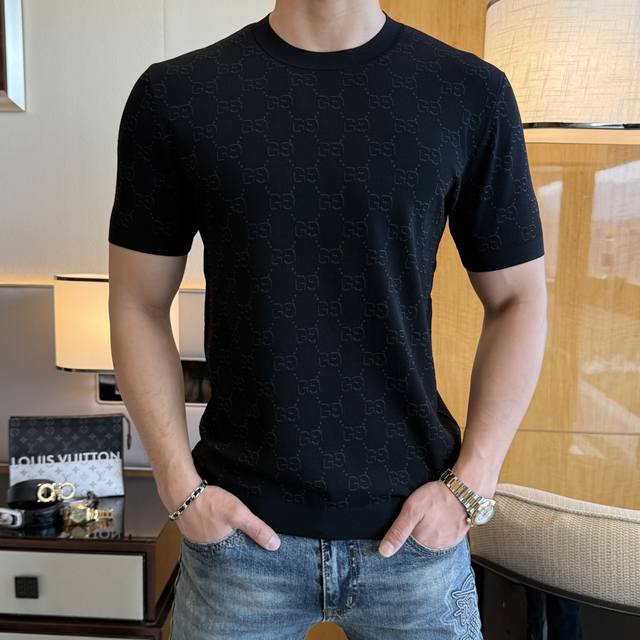 Gucci 2025Ss Spring/Summer Latest Bestseller Premium Short-Sleeve T-Shirt, Custo