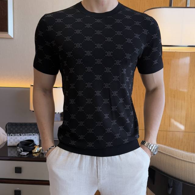 Celine 2025Ss Spring/Summer Latest Best-Selling Premium Short-Sleeve T-Shirt, Cu