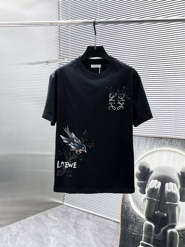 Loewe 2025Ss New Arrival Short-Sleeve T-Shirt, Premium Edition! Custom-Made Fabr