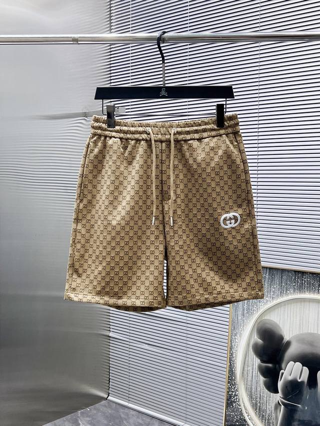Gucci 2025Ss Summer New Arrival Casual Shorts, High-End Version! Custom-Made Fab
