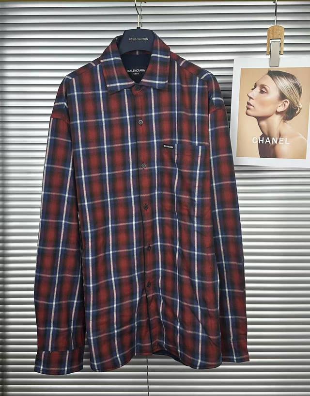 Balenciaga Checkered Double-Layer Custom 1:1 Exclusive Cotton-Textured Checkered