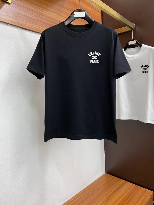 Celine# 2025 Spring/Summer New Arrival Exclusive Store Latest Short-Sleeve Round